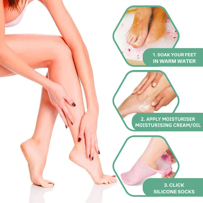 Σιλικόνες κάλτσες για απαλό και περιποιημένο πόδι
