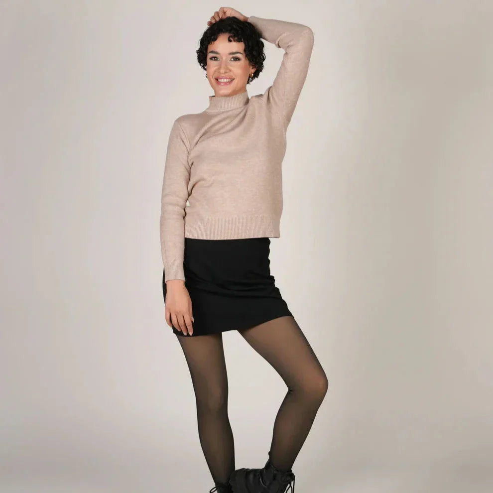 De transparante fleece panty