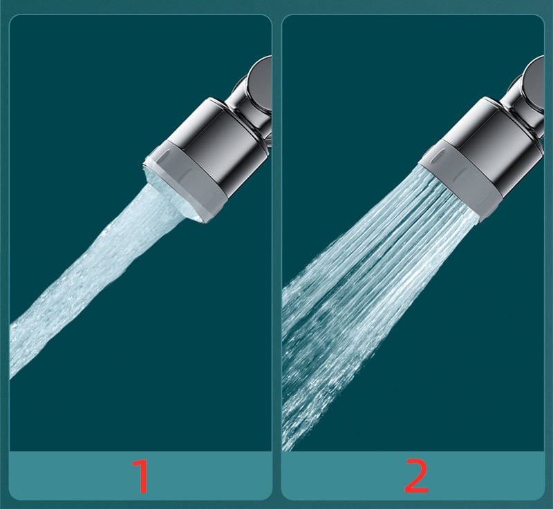 簡単に掃除できる回転式蛇口アダプター